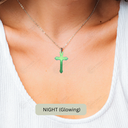 Glow in dark Cross Pendant Necklace