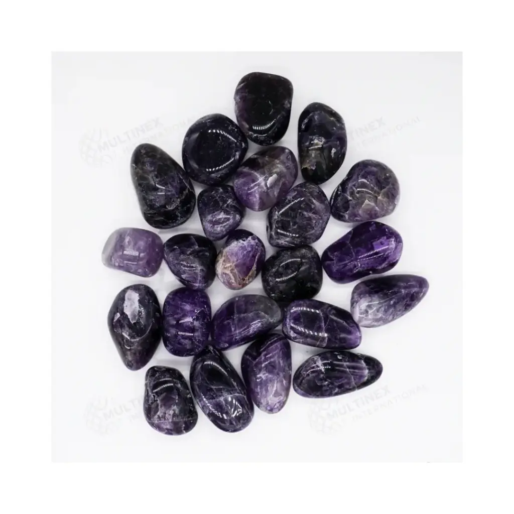 Natural Amethyst Tumble Gemstone (4 Pcs)