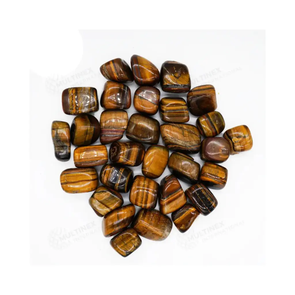 Natural Tigers Eye Tumble Gemstone (4 Pcs)