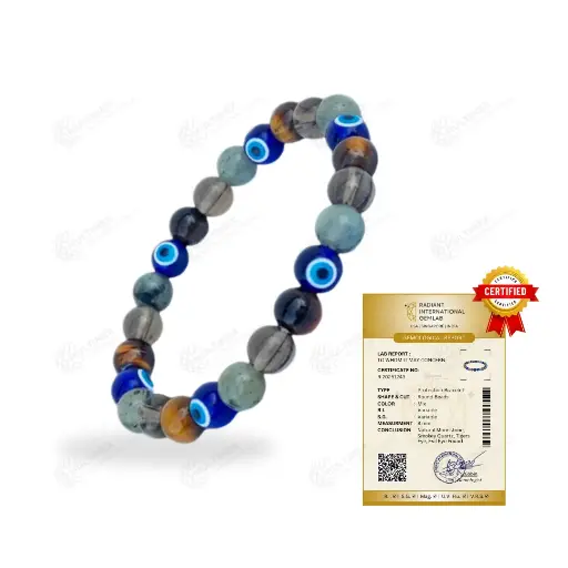 [MI-IB07] Protection - Natural Gemstone Intention Bracelet (Certified)