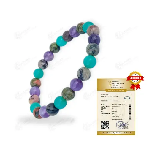 [MI-IB09] Relationship - Natural Crystal Intention Bracelet (Certified)