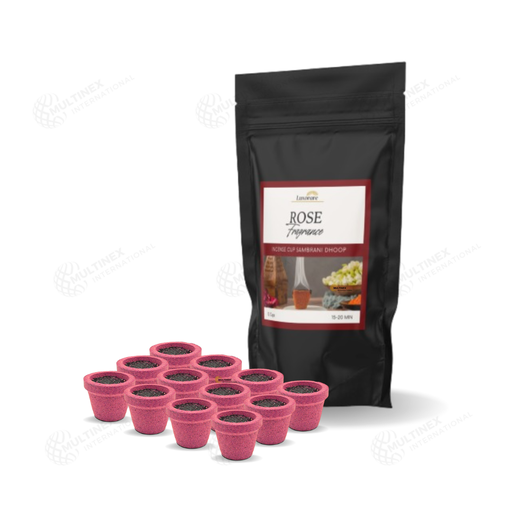 [MI-ICUP04] Rose - Premium Incense Cups (Sambrani)