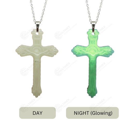 [MI-GCP] Glow in dark Cross Pendant Necklace